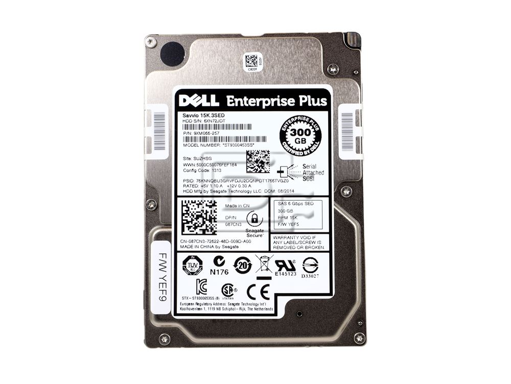 Seagate Savvio 15K.3 ST9300453SS / Dell 81N2C 300GB 2.5