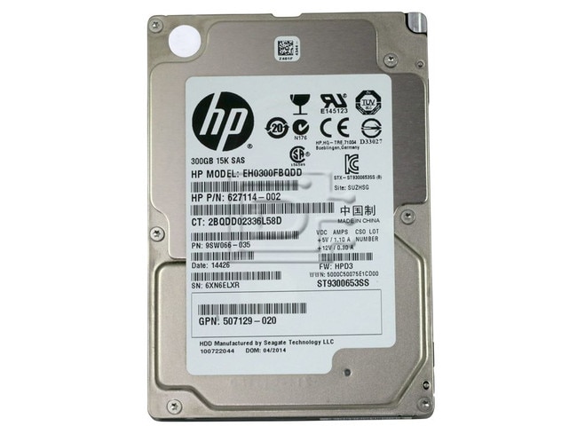 Seagate ST9300653SS 627114-002 507129-020 EH0300FBQDD SAS Hard Drives Image 2 image