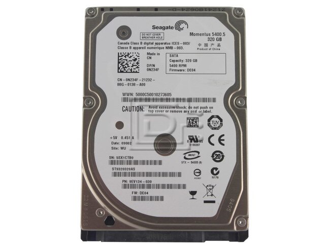 Seagate Momentus 5400 5 St9320320as 320gb 5 4k Sff 2 5 Sata Hard Disk Drive