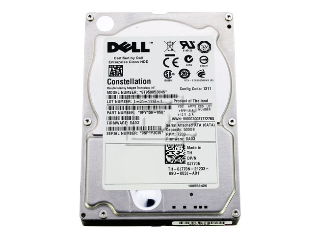 Seagate ST9500530NS 0J770N J770N SATA Hard Drive image 1