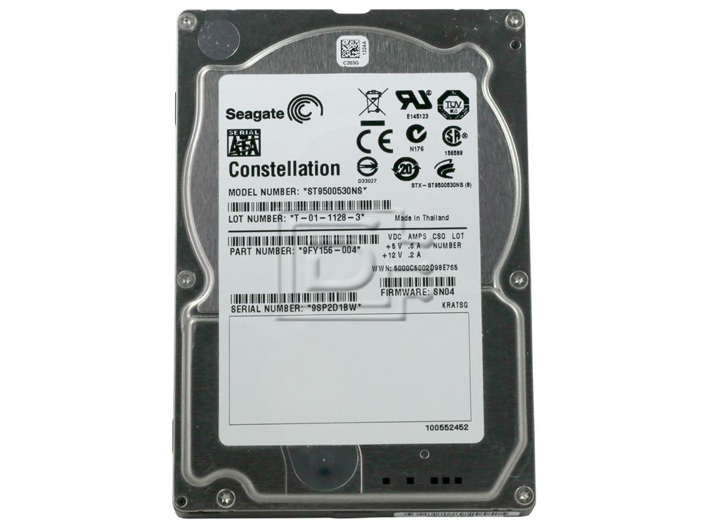 Seagate Constellation ST9500530NS 500GB 7.2K SATA Enterprise Hard