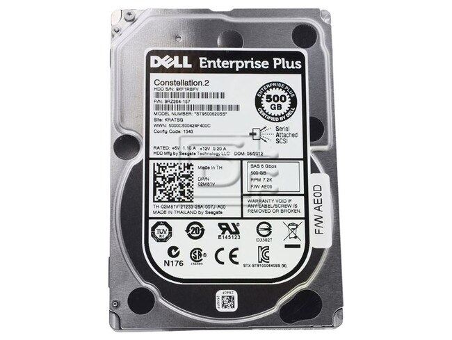 Seagate ST9500620SS 2M81V 02M81V SAS Hard Drive Image 1 image
