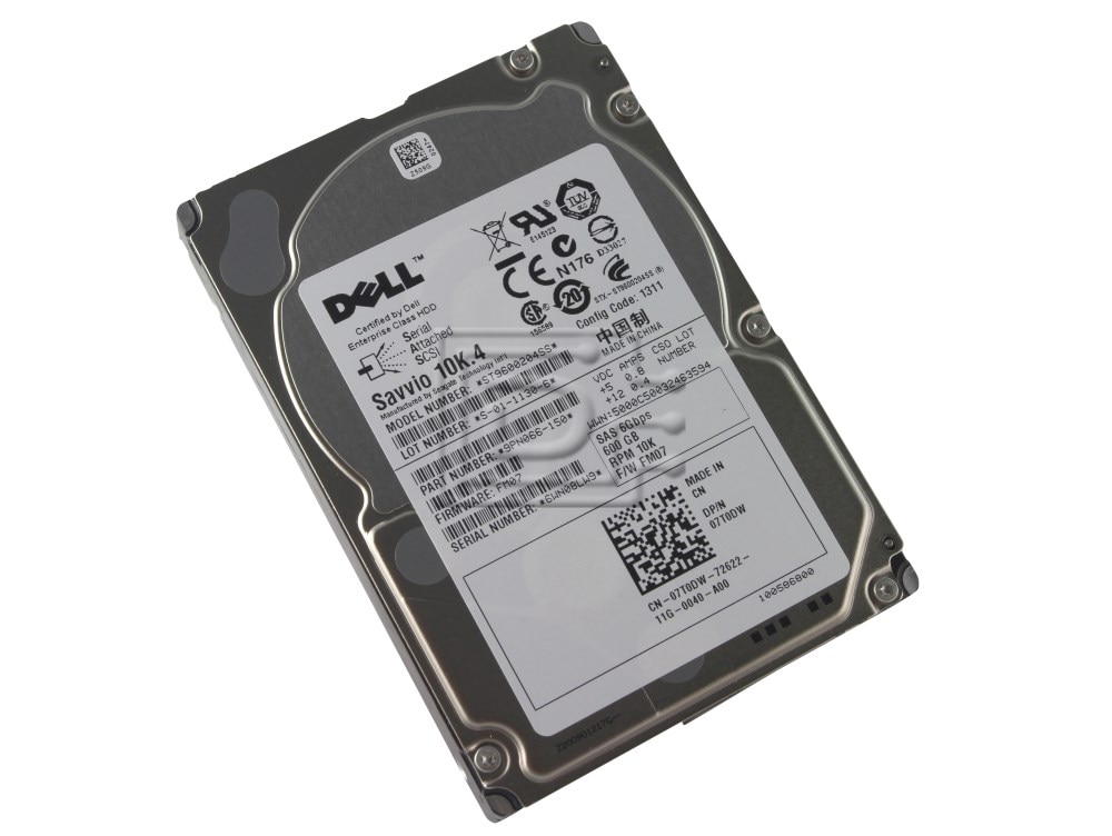Seagate ST9600204SS 7T0DW 07T0DW SG-07T0DW-12531-0A2-001F-A00 SAS Hard Drives Image 3 image