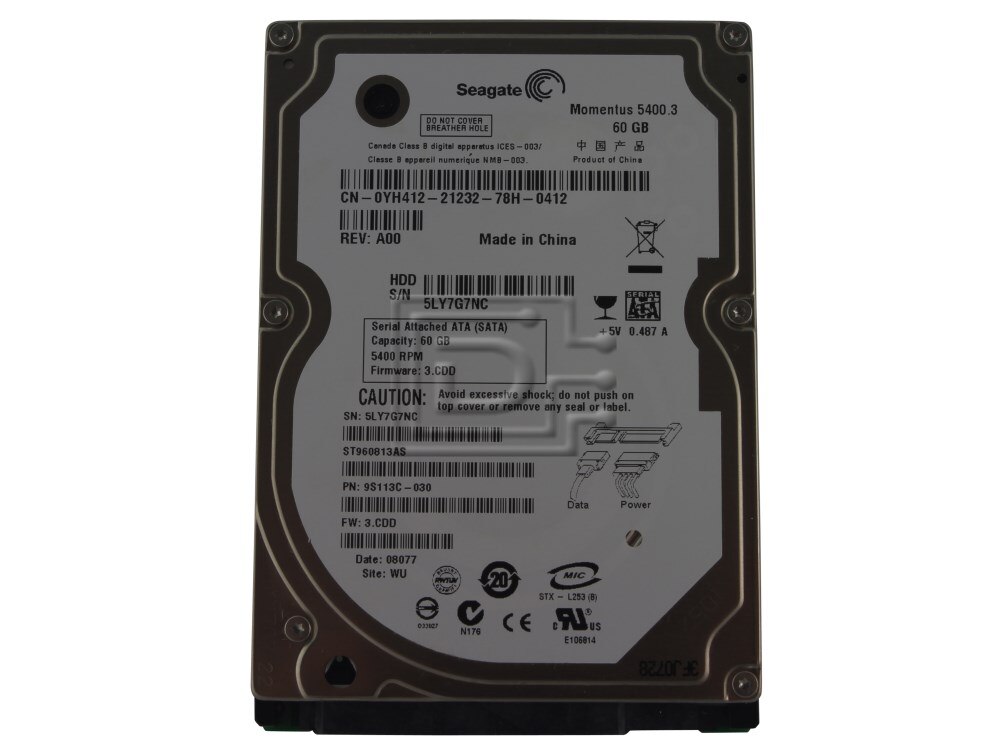 SATA Hard Drives / Serial ATA, Speed: 5400RPM