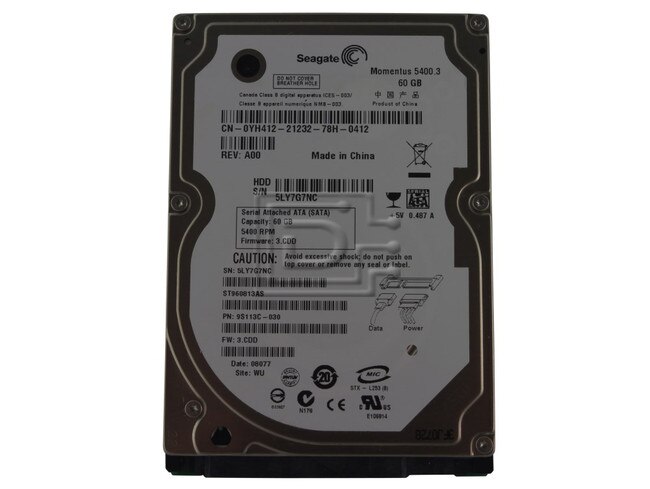 Seagate ST960813AS YH412 0YH412 SATA Hard Drive image 1