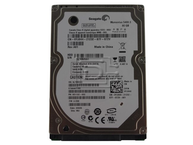 Seagate ST980811AS 0YJ044 YJ044 SATA Hard Drive image 1