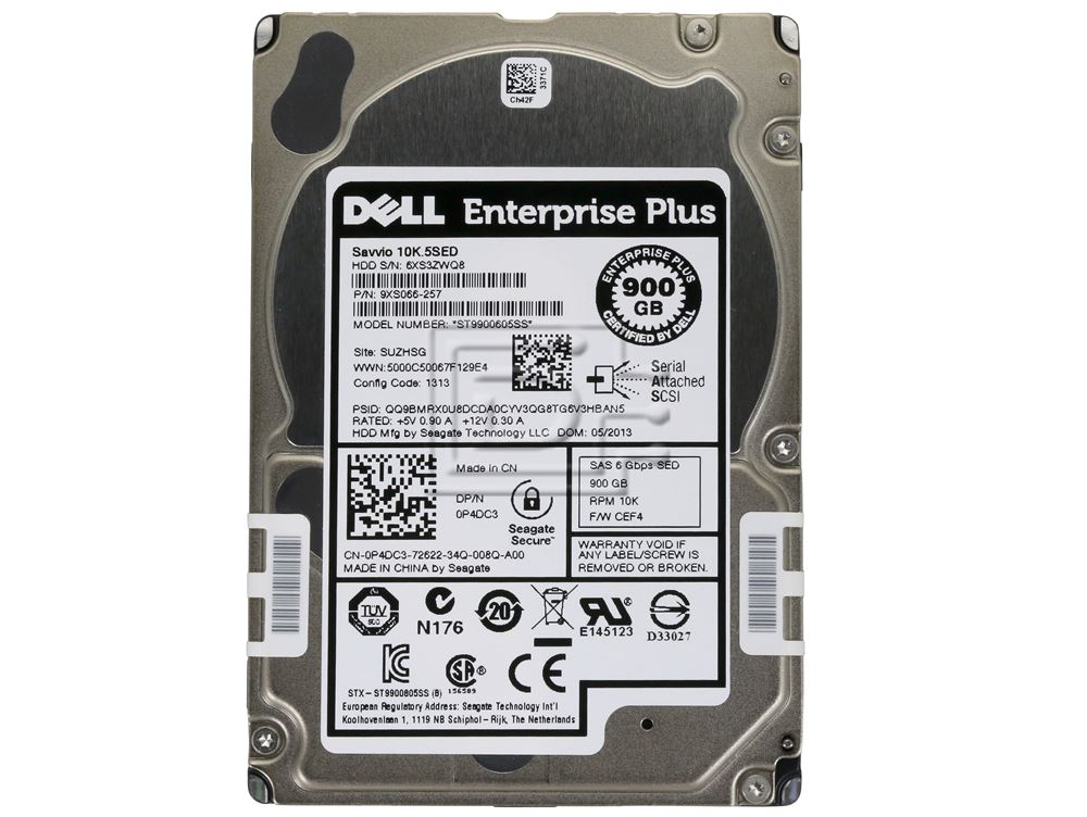 Dell P4DC3 Enterprise Plus / Seagate Savvio 10K.5 ST9900605SS SED