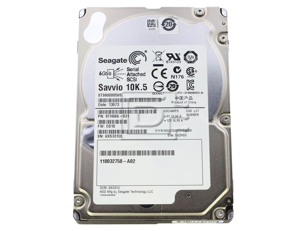 Seagate Savvio 10K.5 ST9900805SS 900GB 10K RPM 6Gbps SFF SAS