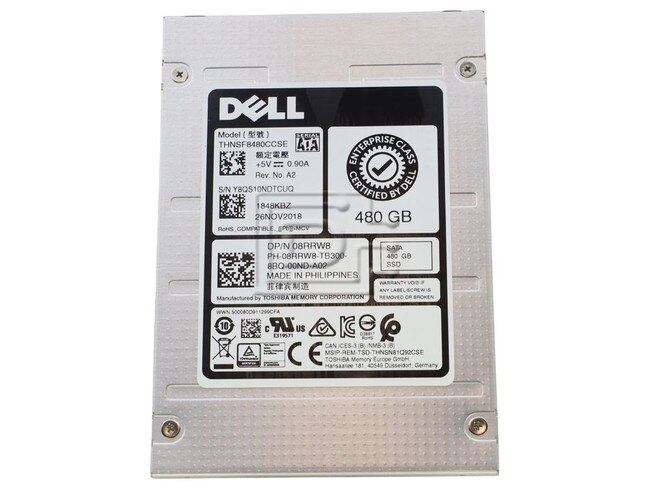 Toshiba THNSF8480CCSE 8RRW8 08RRW8 SATA SSD Image 1 image