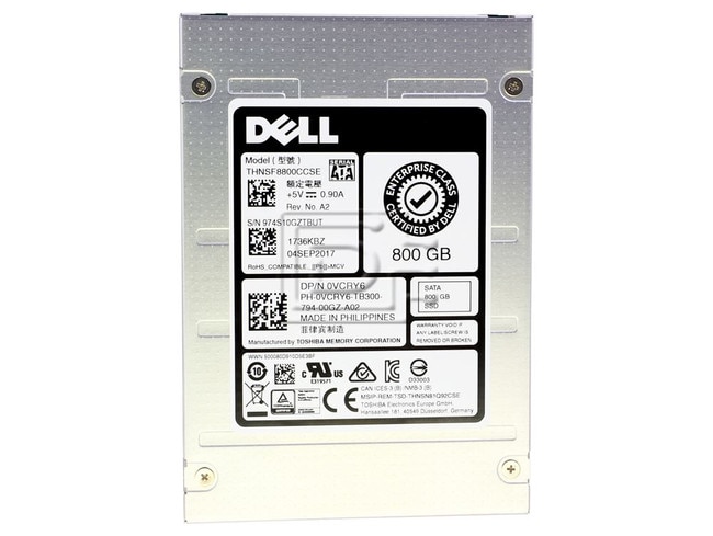 Toshiba THNSF8800CCSE VCRY6 0VCRY6 SATA Solid State Drive Image 2 image