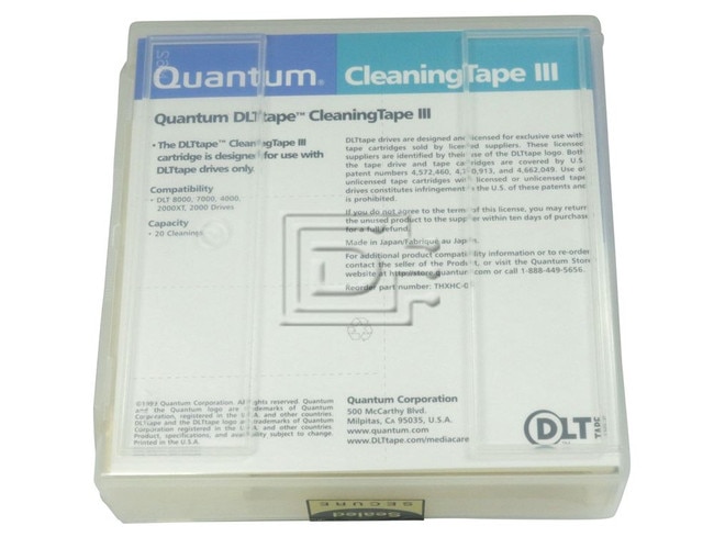 QUANTUM THXHC-02 DT-001-0037 DLT Tape Drive Cleaner Image 2 image