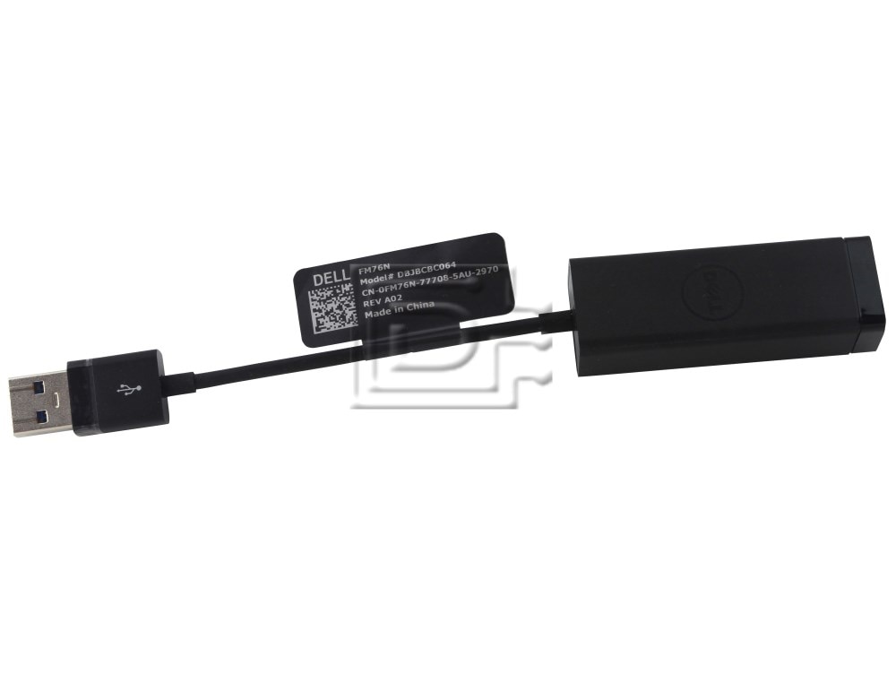 Generic CAB-USB3-ETHERNET-PXE-7IN-BN-OE FM76N 0FM76N USB Ethernet Adapter Cable Image 1 image