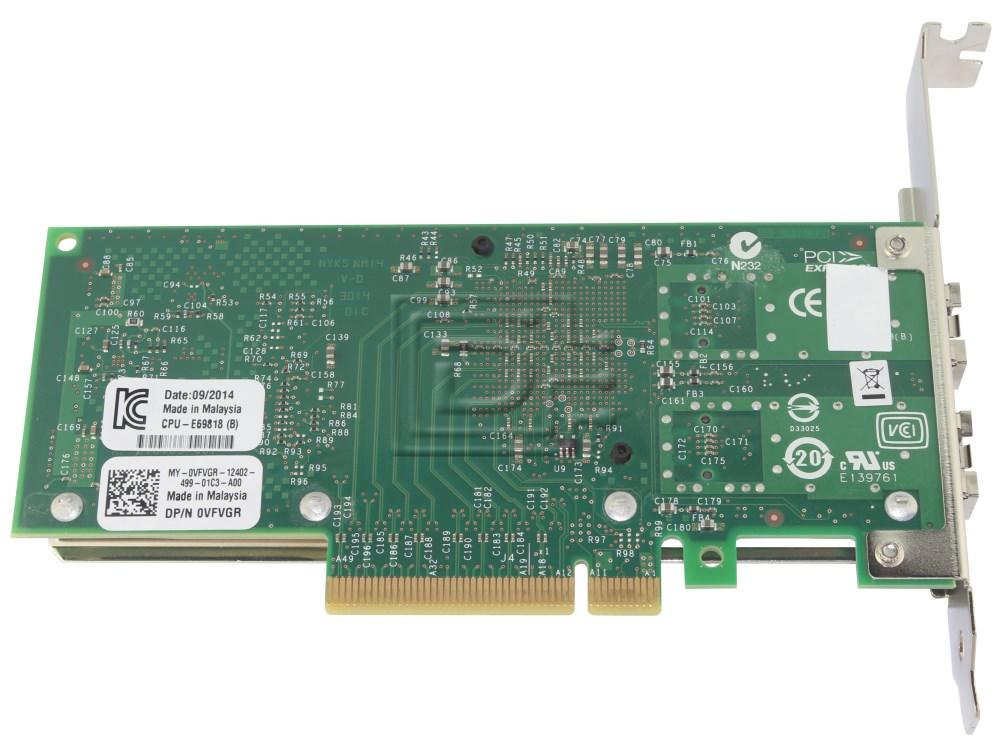 Dell VFVGR XYT17 10GbE PCI-e Dual Port Converge Ethernet Network Adapter
