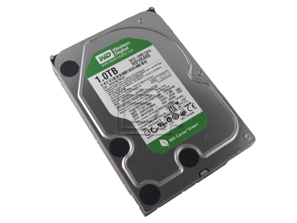 Disque Dur Western Digital Caviar Green 1TB - 3.5", SATA III, 5400 RPM, 64MB Cache