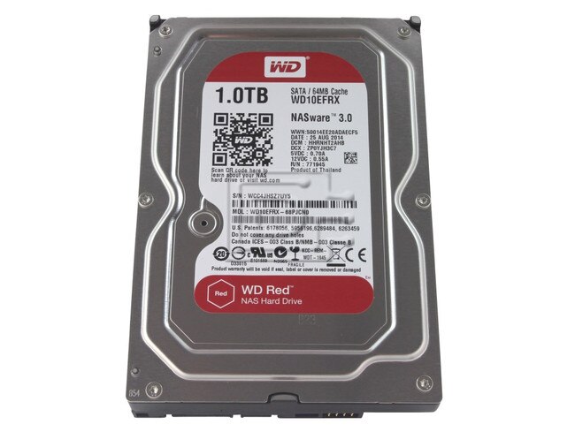 Western Digital Red WD10EFRX 1TB NAS SATA Drive