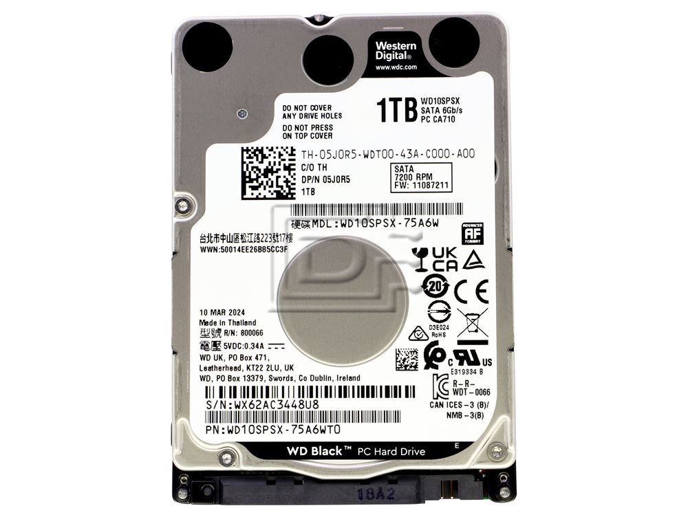 Western Digital WD10JPLX（2.5インチ HDD 1TB） Amazon | Western Digital HDD 1TB WD Blue PC 2.5インチ 内蔵