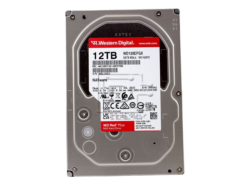 Western Digital Red Plus WD120EFBX 12TB 7.2k NAS SATA