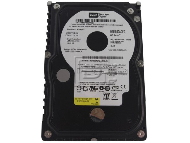 Western Digital WD1500ADFD Raptor SATA Hard Drive image 1
