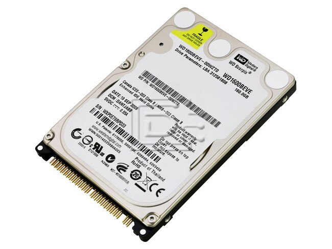 Western Digital WD1600BEVE 2.5" IDE PATA Hard Drive image 2