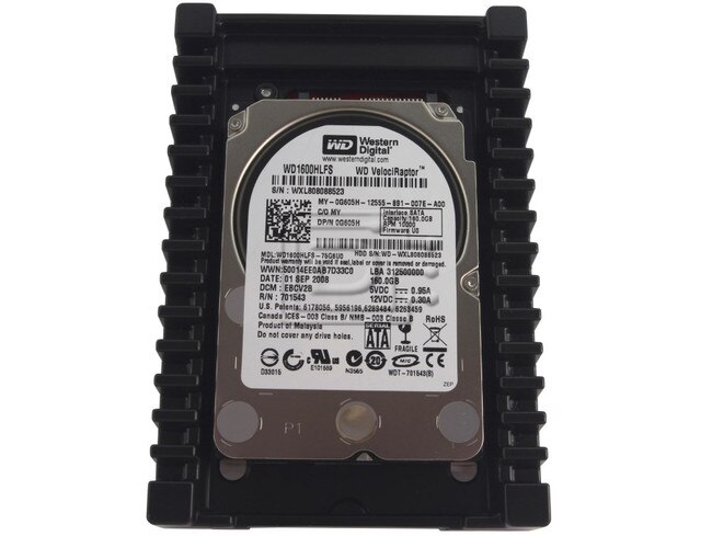 Western Digital WD1600HLFS 0N963M N963M 0G605H G605H VelociRaptor SATA Hard Drive image 1