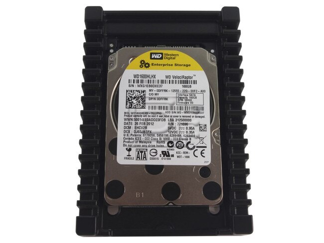 Western Digital WD1600HLHX DFFRK 0DFFRK Sata Hard Drive image 1