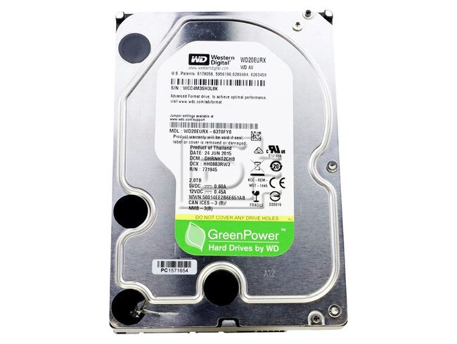 Western Digital WD20EURX WD20EURX-63T0FY0 SATA Hard Drive Image 1 image