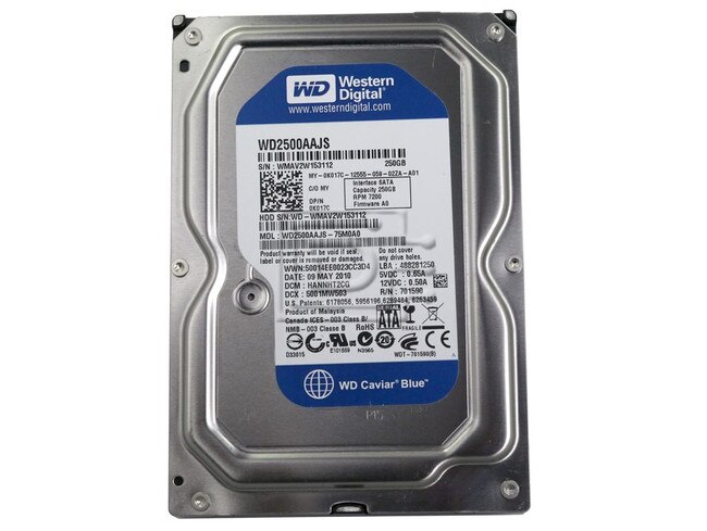 Western Digital WD2500AAJS K017C 0K017C SATA Hard Drive Image 2 image