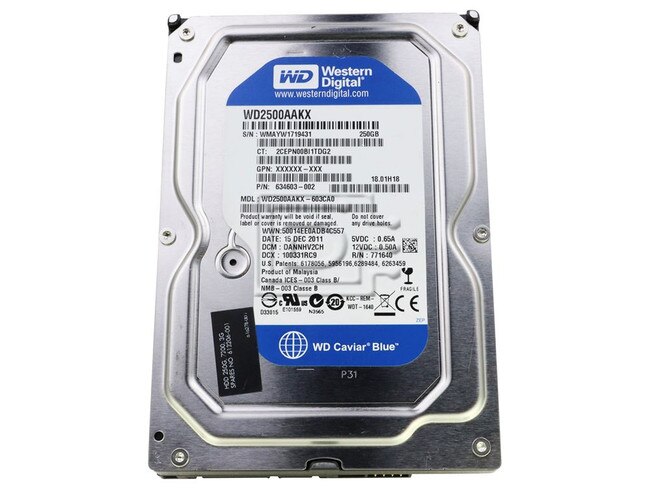 Western Digital WD2500AAKX SATA Hard Drive 6Gb Western Digital 7.2K 7200RPM Image 1 image
