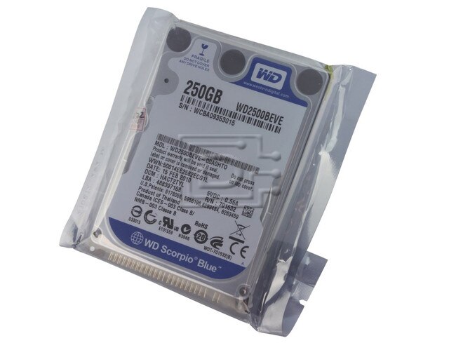 Western Digital WD2500BEVE 2.5" IDE PATA Hard Drive image 