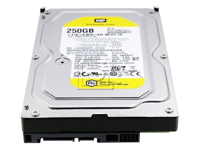 Western Digital WD2503ABYZ Western Digital RE4 WD2503ABYZ 250GB 7.2K Enterprise 3.5" SATA Hard Drive Image 3 image