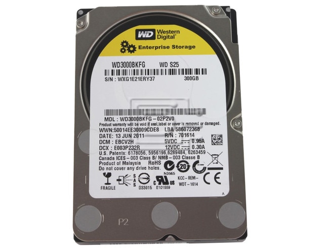 Western Digital WD3000BKFG Enterprise SFF SAS 6Gb/s S25 image 1