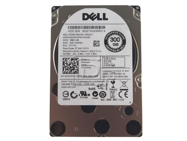 Western Digital WD3001BKHG CWHNN 0CWHNN WD SAS Hard Drives Image 1 image