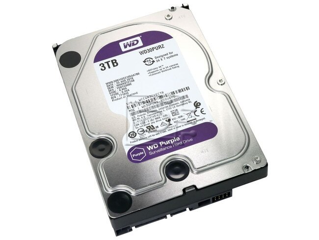 Udvidelse Rundt om Bank Western Digital Purple WD30PURZ 3TB 3.5" IntelliPower SATA Surveillance Hard  Drive