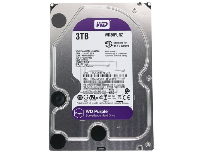 Western Digital Purple WD30PURZ 3TB 3.5" IntelliPower SATA Surveillance ...