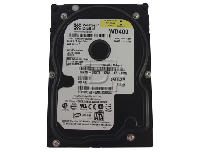 Western Digital WD400JD U3975 0U3975 SATA Hard Drive image 1