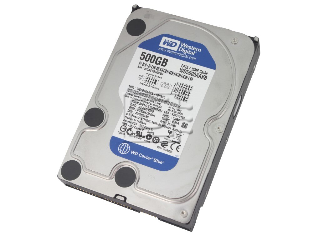 Western Digital WD5000AAKB IDE ATA/100 Hard Drive Image 1 image