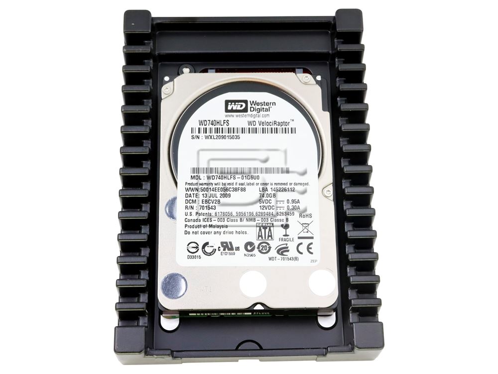 Western Digital WD740HLFS VelociRaptor SATA Hard Drive Image 1 image