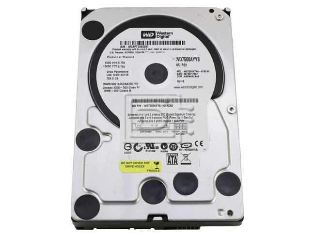 Western Digital WD7500AYYS SATA Hard Drive Image 1 image
