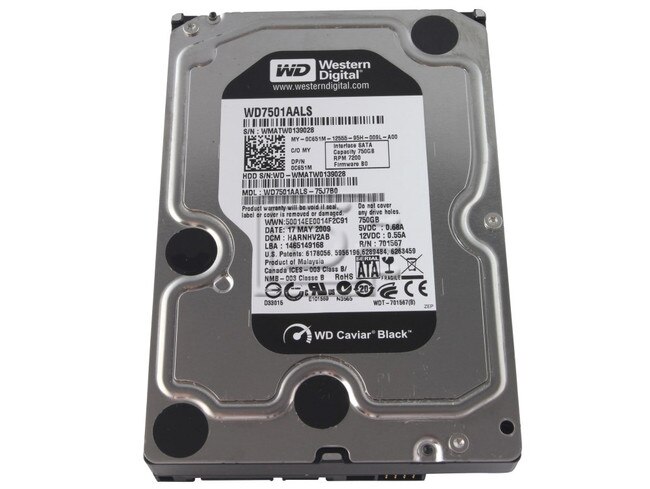 Western Digital WD7501AALS C651M 0C651M SATA Hard Drive Image 2 image