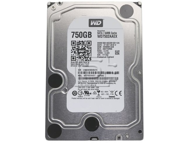 Western Digital WD7502AAEX SATA Hard Drive Image 3 image