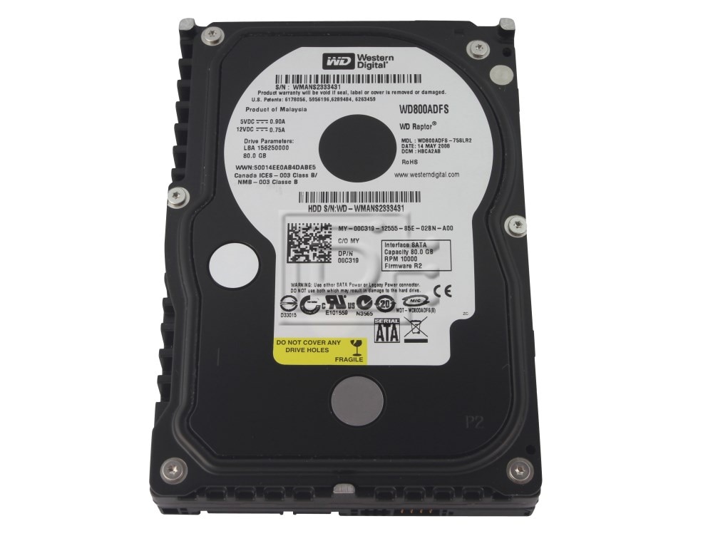 80GB SATA 10K RPM Hard Disk Drives