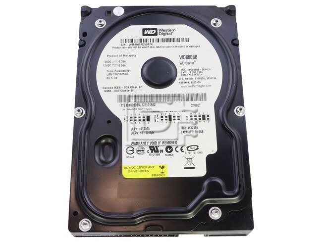 Western Digital WD800BB 04F797 4F797 EIDE Ultra ATA 100 Hard Drive Image 1 image