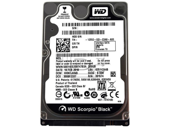 Western Digital WD5000BEKT 4YY77 04YY77 SATA Hard Drive Image 1 image