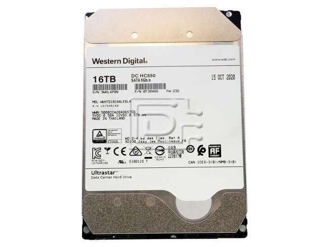 Western Digital WUH721816ALE6L4 0F38462 SATA Hard Drive Image 1 image