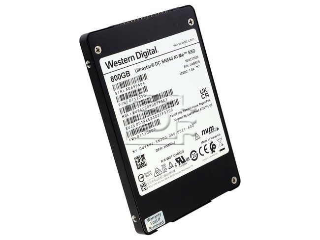 Western Digital WUS4CB080D7P3E3 0TS1952 0TS2350 WXMHJ 0WXMHJ PCIe NVMe Solid State Drive Image 1 image