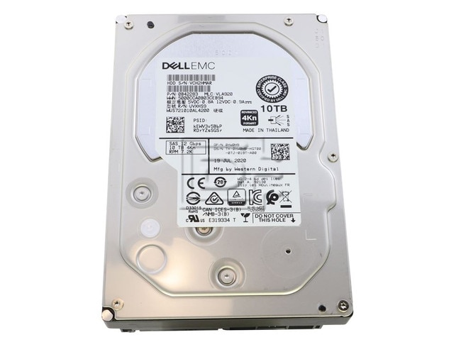 Western Digital WUS721010AL4200 0B42283 HW0M9 0HW0M9 N38D8 0N38D8 10TB SAS 4Kn HDD Hard Drive Image 1 image