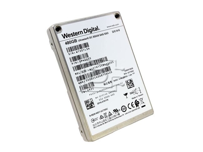 Western Digital WUSTR1548ASS205 T51YK 0T51YK 0P40605 480GB SAS SED TCG FIPS SSD Image 1 image