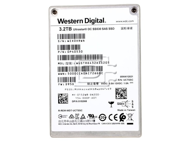 HGST WUSTR6432ASS205 0B40340 0P40530 152W8 0152W8 SAS Solid State Drive Image 2 image