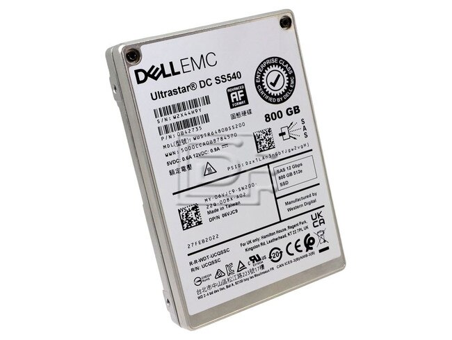 Western Digital WUSTR6480BSS200 06VJC9 6VJC9 SAS Solid State Drive Image 1 image