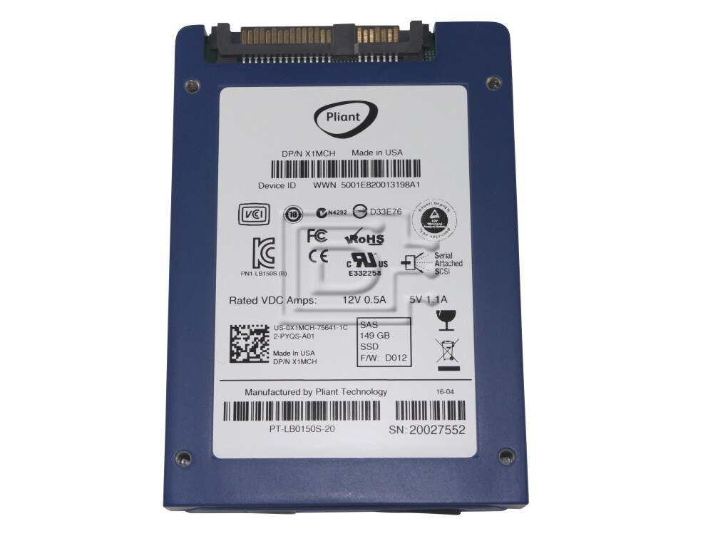 Dell X1MCH 0X1MCH 6T92M 06T92M PT-LB-0150S-00 PT-LB-0150S-20 149GB SAS SSD Drive Image 2 image